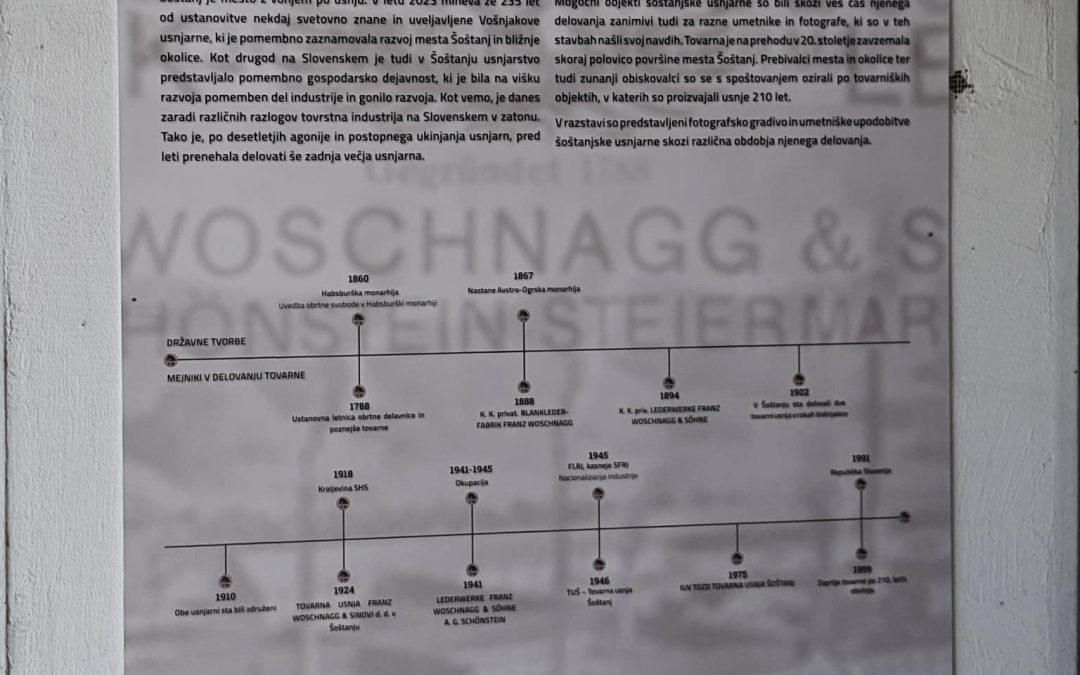 Podobe šoštanjske tovarne usnja skozi čas: 1788-1999