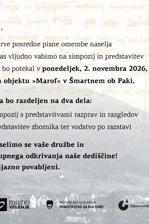 770. obletnica prve posredne pisne omembe naselja Šmartno ob Paki